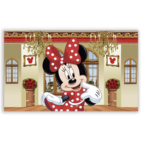 Painel Retangular Minnie Realeza Sublimado D Sublitex Pain Is