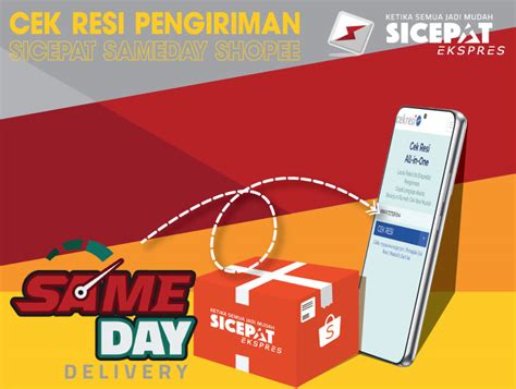 Inilah Cara Mudah Cek Resi Pengiriman Sicepat Sameday Shopee Cekresi