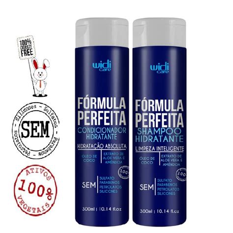 Kit Shampoo e Condicionador Fórmula Perfeita Widi Care 300ml Shopee