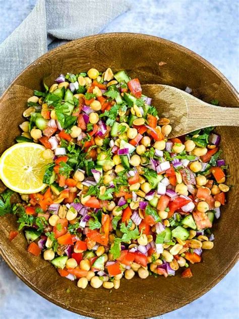 Indian Chickpea Salad Caramel And Spice