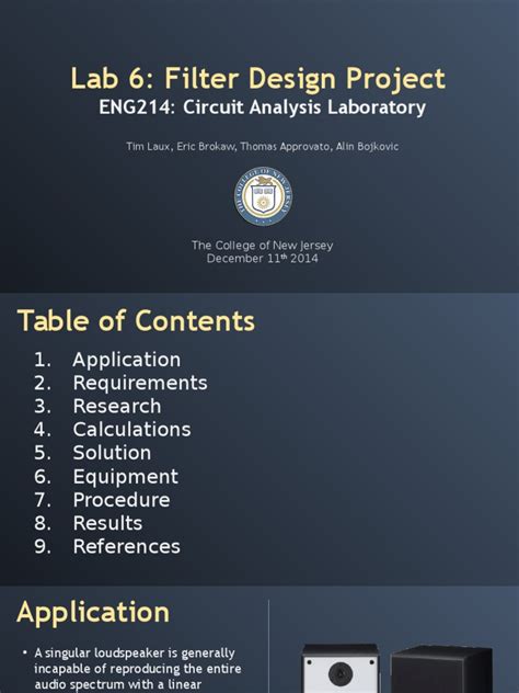 Band-Pass Filter Design Project | Download Free PDF | Electronic Filter ...