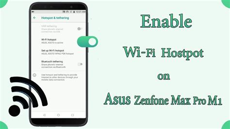 How To Enable Wifi Hotspot On Asus Zenfone Max Pro M1 Youtube