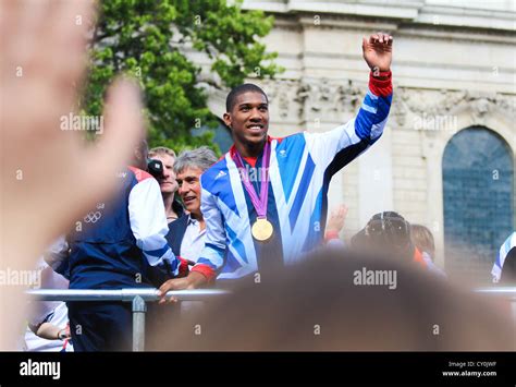 Anthony Joshua, Olympic Gold Medalist on the London 2012 Olympic Parade ...