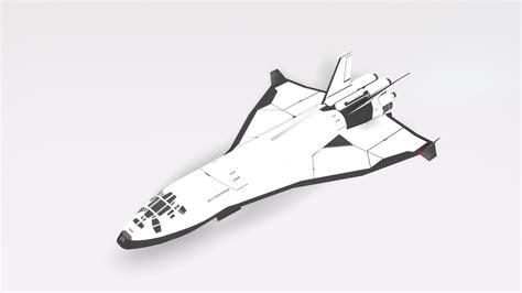 Artstation Sci Fi Future Space Shuttle Game Assets