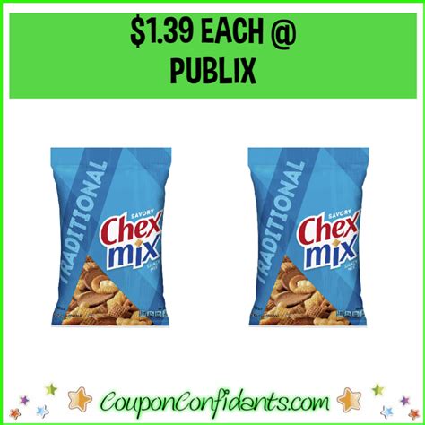 Chex Mix Only Each At Publix Coupon Confidants