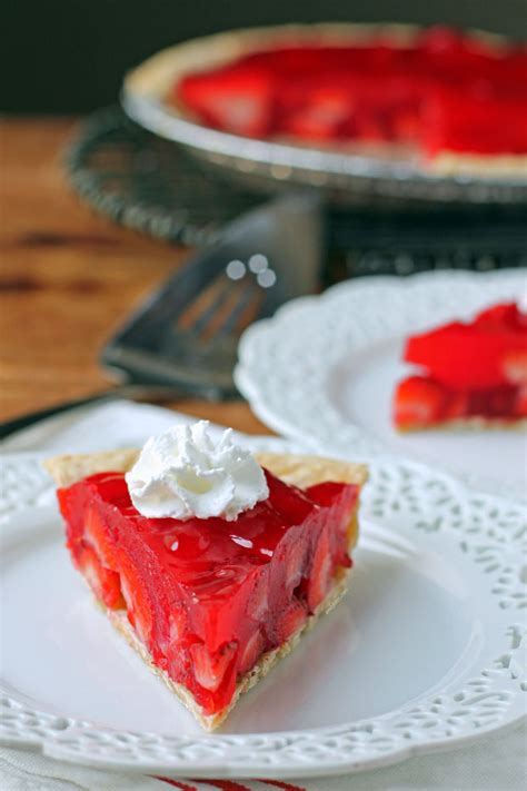 Strawberry Jello Pie Emily Bites