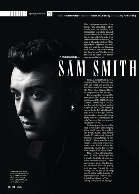 Introducing Sam Smith (British GQ Style)