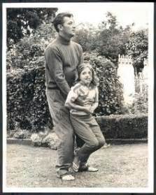 Robert Mitchum with his daughter Trini - this is probably 1962ish ...