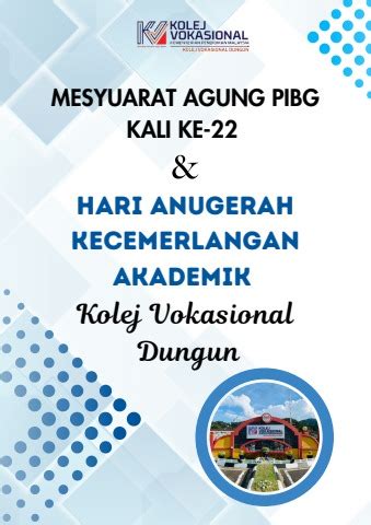 Buku Program Mesyuarat Agung PIBG Kali Ke 22 Hari Anugerah