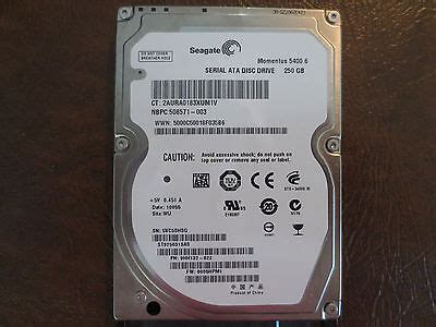Seagate ST9250315AS 9HH132-022 FW:0005HPM1 WU 250gb 2.5" Sata Hard ...