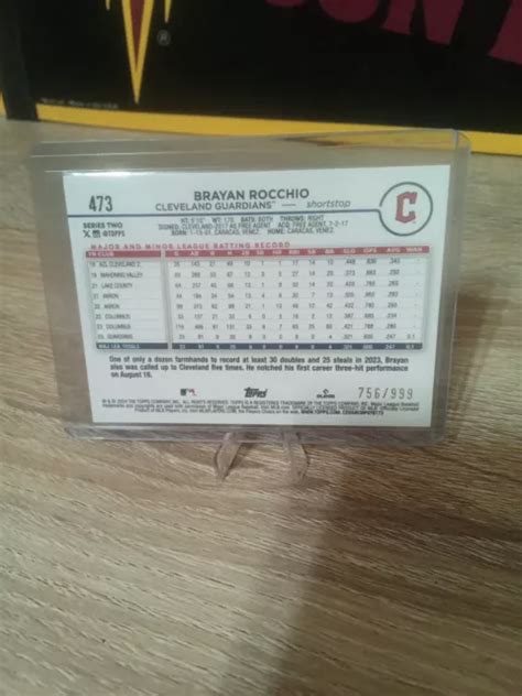 Topps Series Brayan Rocchio Feuille Bleue Sp Eur