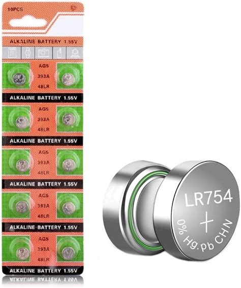 Amazon Cotchear AG5 Button Cell Battery 393A LR754 SR48 AG5