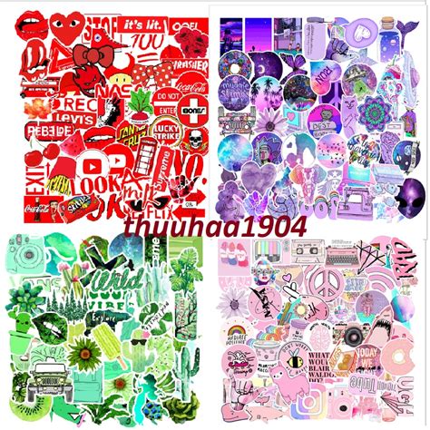 Set C I Sticker D N M B O Hi M Cute Ch Ng N C D Th Ng M U Hot Nh T D N Trang Tr