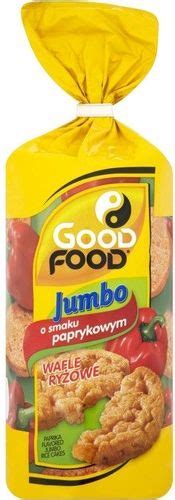 GOOD FOOD Jumbo Wafle ryżowe o smaku paprykowym 145g Ceny i opinie