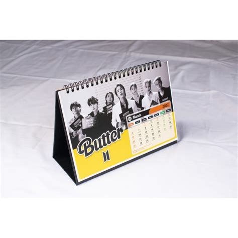 Jual Kalender Meja Custom Tahun Lembar Muka Penyangga