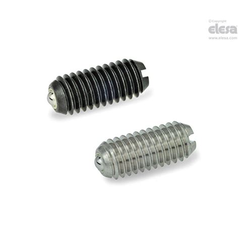 Shop ELESA Ball Spring Plunger GN 615 8 M8 KS Spring Plungers Zoro UK