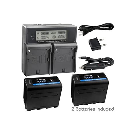 Kastar Lcd Dual Fast Charger X Battery For Sony Np F Pro Np F