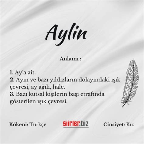 Aylin Sminin Anlam Nedir Siirler Biz