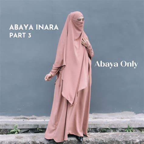 Jual Part Baju Gamis Abaya Inara Tanpa Khimar Turki Arab Dress