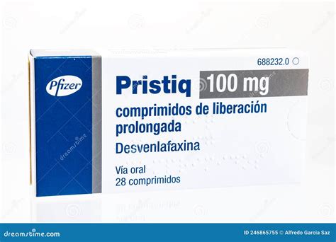 Huelva, Spain - May 07, 2022: Desvenlafaxine, Sold Under the Brand Name Pristiq among Others As ...