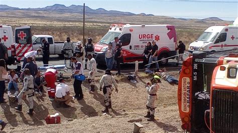 Aparatosa Volcadura En Carretera Chihuahua A Delicias Deja 36