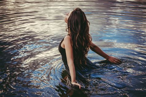 Wallpaper Sunlight Women Outdoors 500px Model Portrait Sea