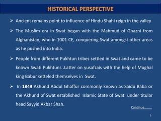 A brief history of Swat State and its last wali. | PPT