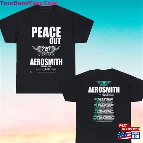 Aerosmith Peace Out Farewell Tour With The Black Crowes Shirt