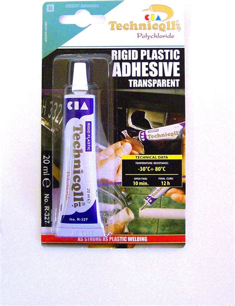 Technicqll Strong Clear Adhesive Glue For Hard Plastic Abs Tr Eva Perspex Acrylic