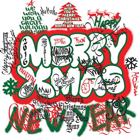 1900 Merry Christmas Graffiti Stock Illustrations Royalty Free