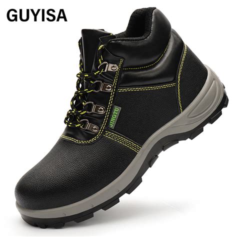 Guyisa Acceptable Custom Safety Shoes Outdoor Fashion Steel Toe Safety