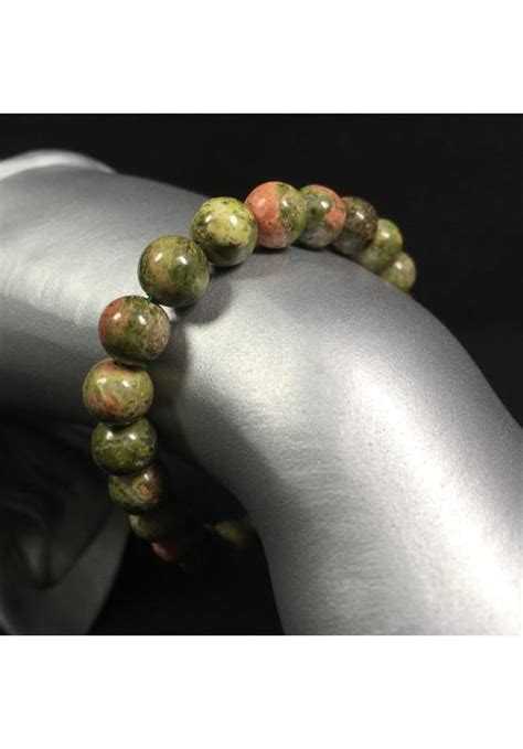 Bracciale Mala Tibetano In Diaspro Unakite Braccialetto