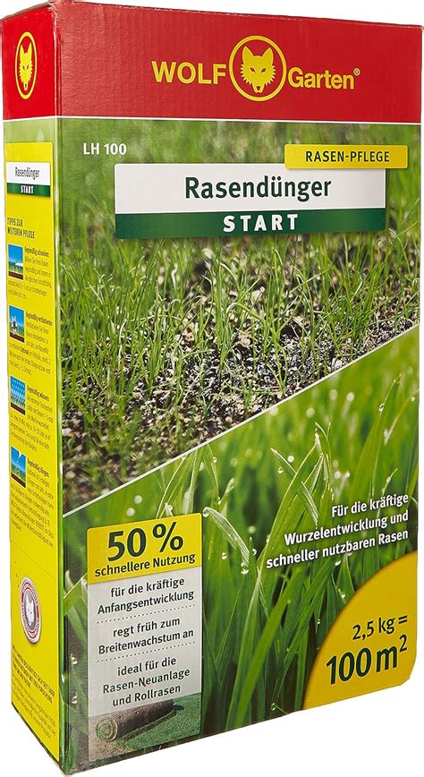 WOLF Garten WOLF Garten Rasen Starter Dünger LH 100 3833030 Amazon