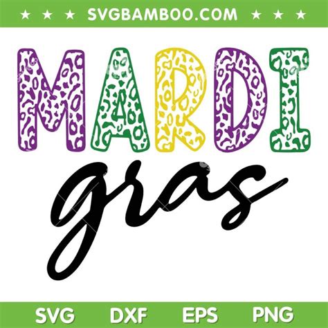 Mardi Gras Leopard Svg Png