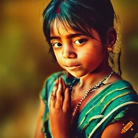 Small Indian Village Girl By A Lake On Craiyon