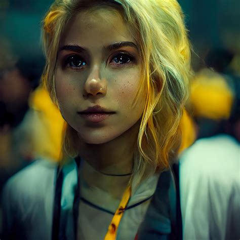 Blonde Girl Out Of Photography Luminous Full Body Loo 2eae41da F4b8