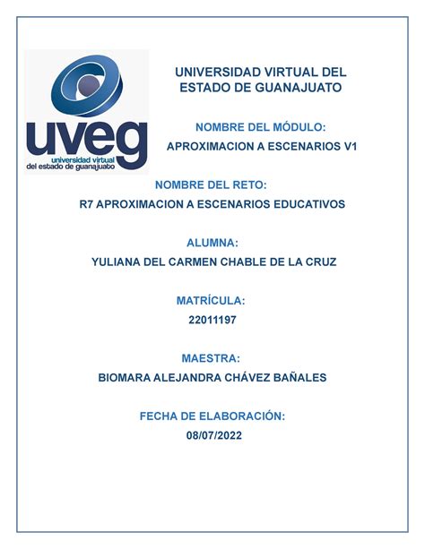 Universidad Virtual DEL Estado DE Guanajuato UNIVERSIDAD VIRTUAL DEL