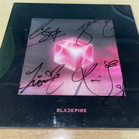 Blackpink St Mini Album Square Up Signed Album Black Ver