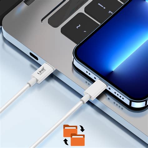 Câble Usb C Power Delivery 20w Vers Iphone Et Ipad Lightning Linq Blanc 1m Français