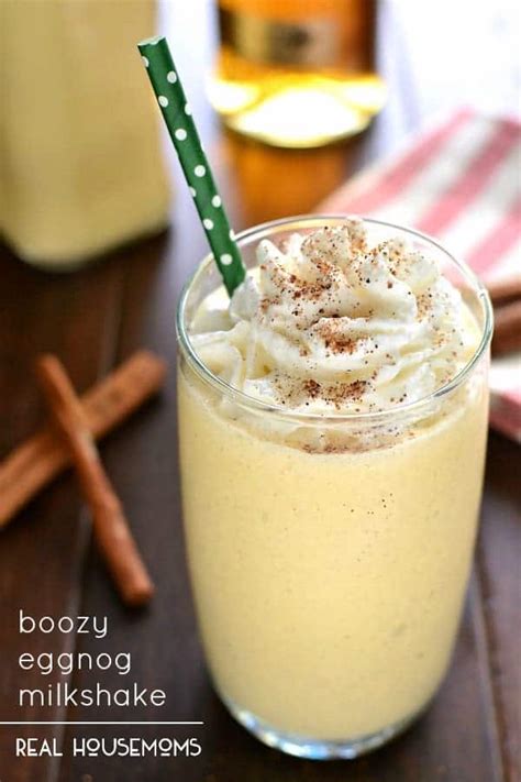 Boozy Eggnog Milkshake ⋆ Real Housemoms