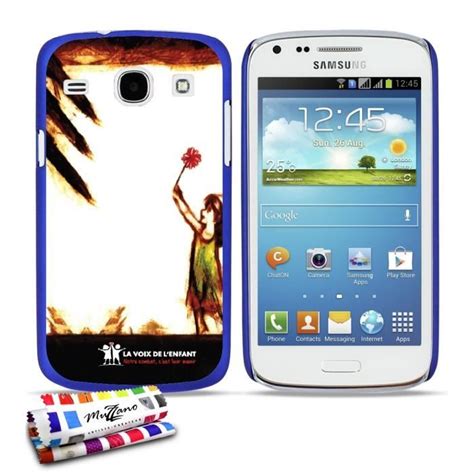 Coque Rigide Bleue Pour Samsung Galaxy Core Motif La Voix De L Enfant