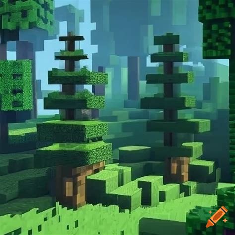 Minecraft Spruce Forest On Craiyon