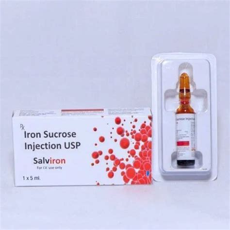 Iron Sucrose Injection Usp Iron Sucrose 20 Mg Injection Manufacturer From Sas Nagar