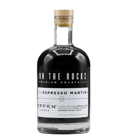 On The Rocks Effen Espresso Martini Ml Craft Cellars