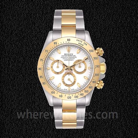 Rolex Daytona Pour Des Hommes Wso Mm Cadran Blanc Argent