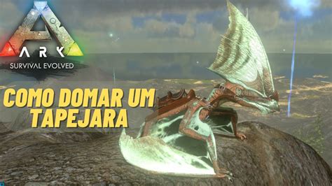 Como Domar Um Tapejara No Ark Mobile Youtube