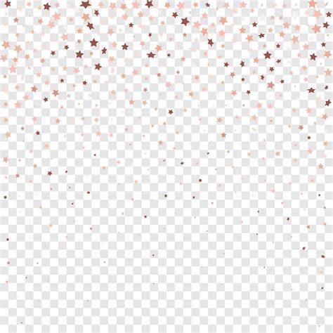 Premium Vector Star Sequin Confetti On Transparent Background