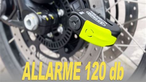 Blocca Disco Antifurto Per Moto Con Allarme Db Artago X Youtube