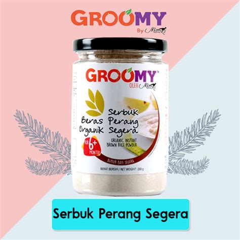 [Baby's Food] Groomy Organic Instant Brown Rice Powder Serbuk Hidangan ...