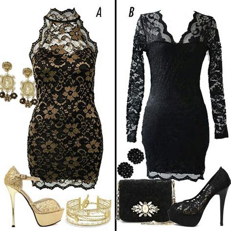 Black Lace With Gold Fashion Classy Dress Hi Fashion